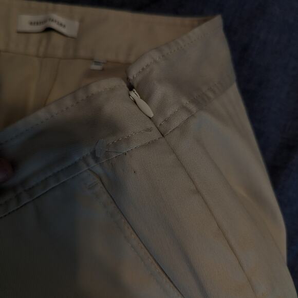 Rebecca Taylor Women's Beige Tapered Cropped Ankle Dress Pants Size 16 - Picture 6 of 9